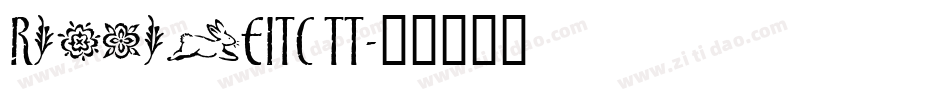 RiptideITC TT字体转换